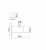 Trend Armatura zaworek pod baterię kwadratowy 1/2 x 3/8 chrom A601CH